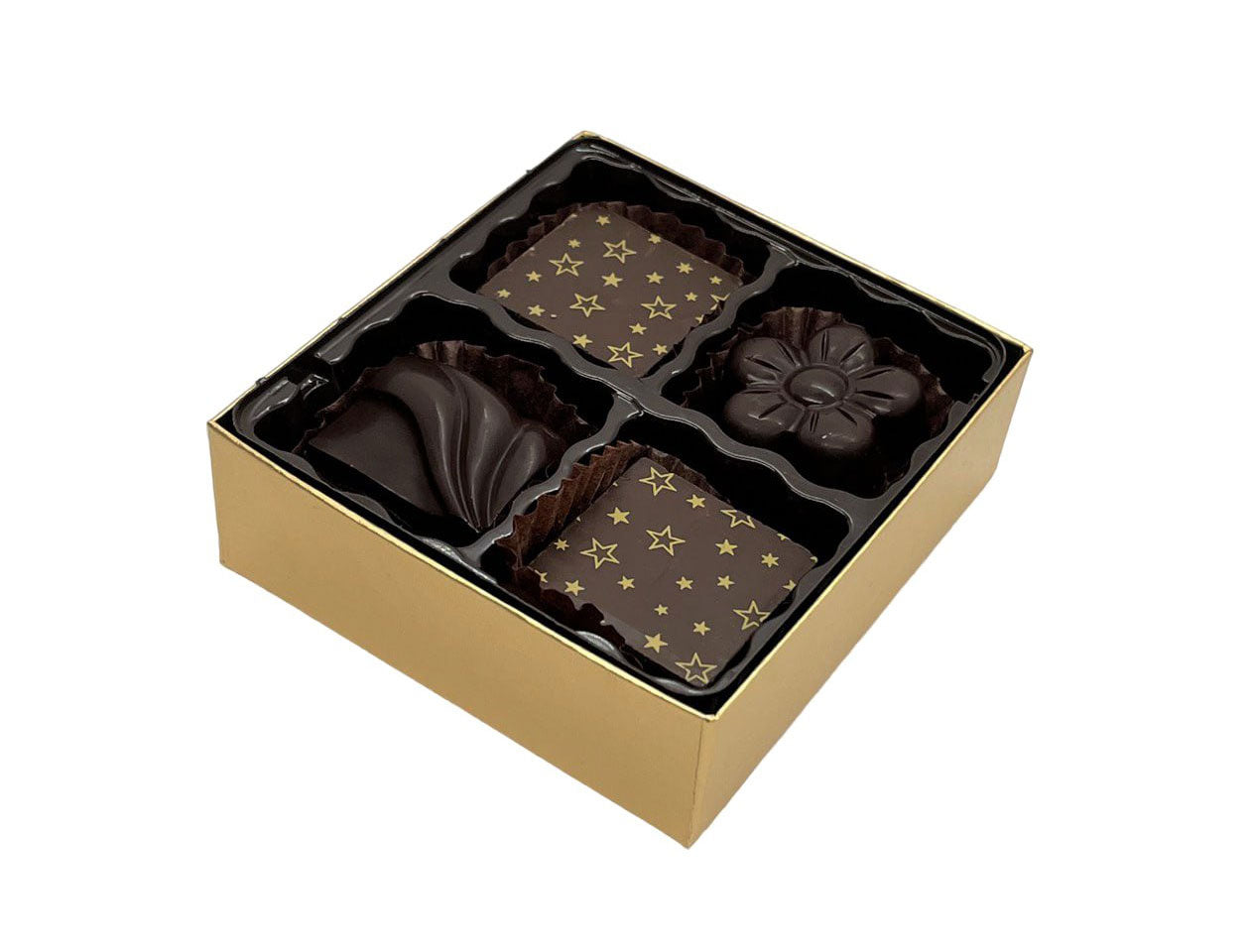4 pc. Set of 4 Box Dateolate - Low Calorie, Gluten Free, All Natural, No Sugar Rush, Kosher