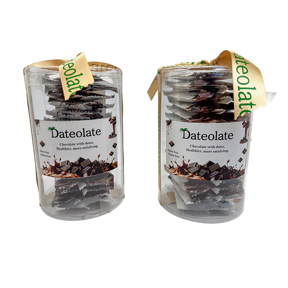 2 Pack - Individual Wrapped Dateolate , 2*15pc. All Natural Filling, Dairy Free ,Gluten Free, Kosher