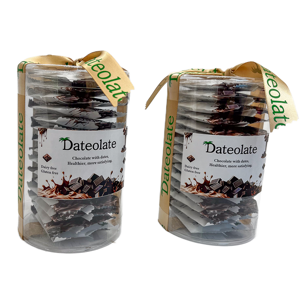 2 Pack - Individual Wrapped Dateolate , 2*15pc. All Natural Filling, Dairy Free ,Gluten Free, Kosher