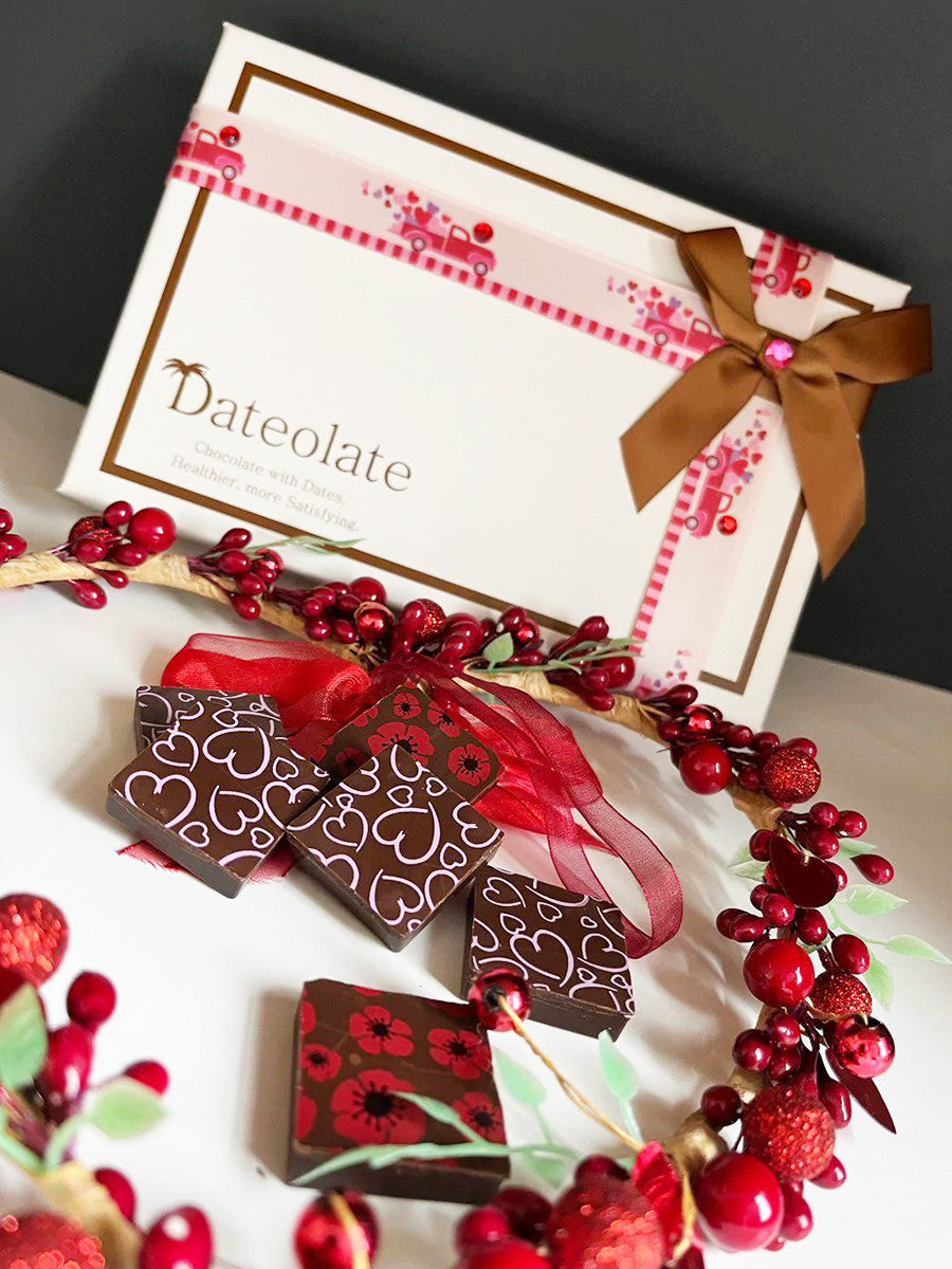 Healthy Valentine’s Day Chocolate - Low Calorie, Gluten Free, All Natural, No Sugar Rush, Kosher