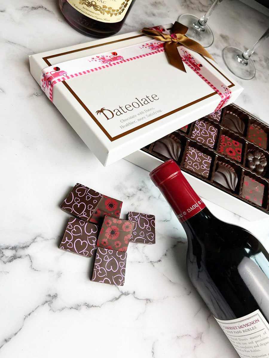 Healthy Valentine’s Day Chocolate - Low Calorie, Gluten Free, All Natural, No Sugar Rush, Kosher