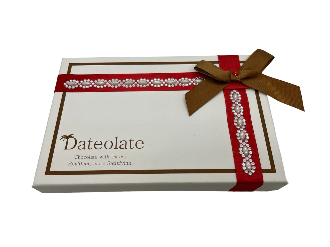 Mother's Day Dateolate Box 15 Pc - Low Calorie, Gluten Free, All Natural Filling , No Sugar Rush