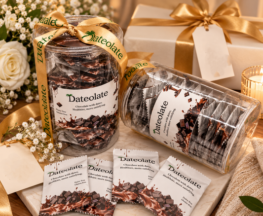 2 Pack - Individual  Wrapped Dateolate , 2*14pc. All Natural Filling, Dairy Free ,Gluten Free, Kosher