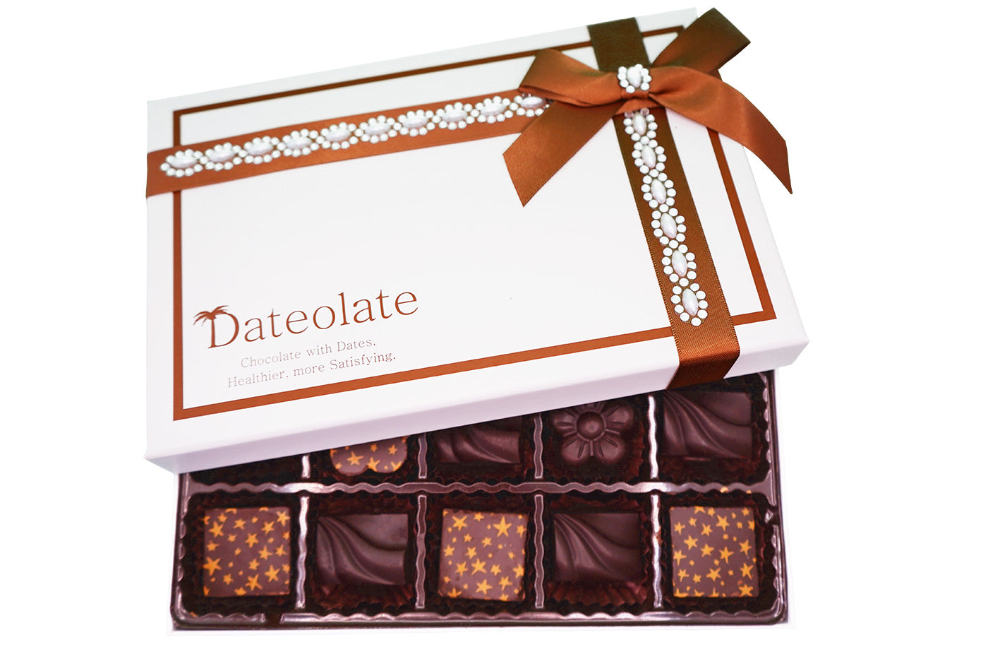 Dark Chocolate Date 15 Pc - All Natural Filling, Dairy Free , Gluten Free, Kosher