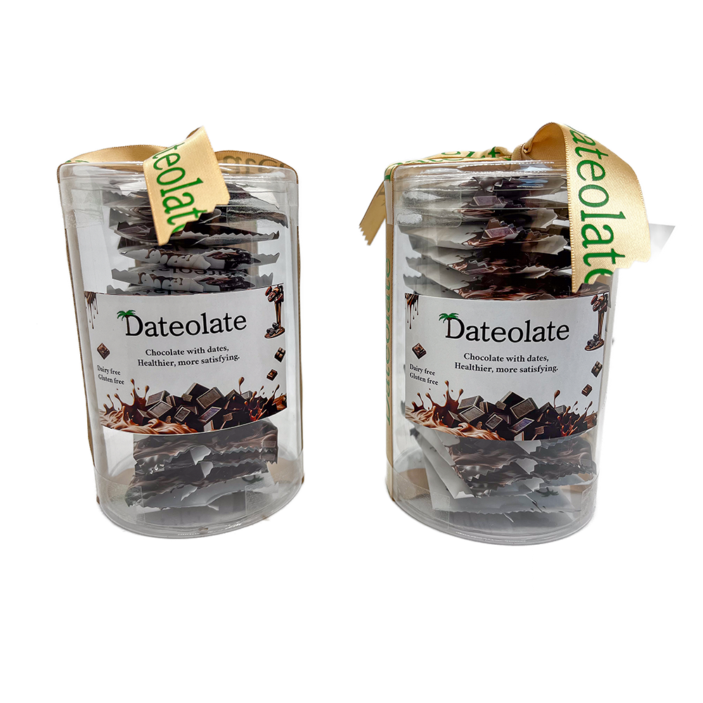 2 Pack - Individual  Wrapped Dateolate , 2*15pc. All Natural Filling, Dairy Free ,Gluten Free, Kosher