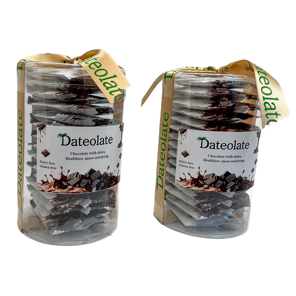 2 Pack - Individual  Wrapped Dateolate , 2*15pc. All Natural Filling, Dairy Free ,Gluten Free, Kosher