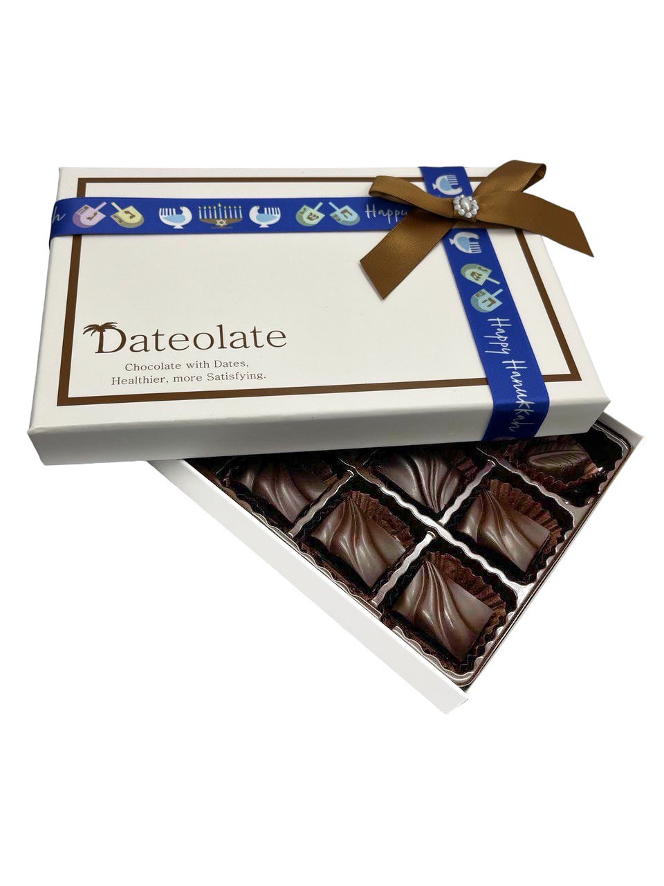 Hannukah Chocolate- Low Calorie, Gluten Free, All Natural, No Sugar Rush - Kosher